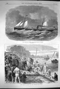 Original Old Antique Print 1870 Hull Steam Ship Orlando Sweden Cambridge Bo 19th