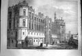 Old Antique Print 1870 Chateau St. Germain.En.Laye Building Architecture 19th