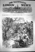 Original Old Antique Print 1870 University Boat Race Oxford Cambridge Sport