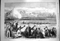 Old Antique Print 1870 Oxford Cambridge University Boat Race Thames Sport 19th