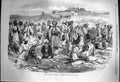 Old Antique Print 1870 Wild Afreedees Khyberees Peshawur Lord Mayo Visit 19th