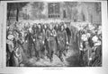 Original Old Antique Print 1870 Breton Pilgrimage Procession Jules Breton 19th