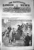 Antique Old Print *3954 1870 Majesty Queen Prince Consort Windsor Home Park