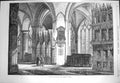 Original Old Antique Print 1870 Dean'S Chapel Cathedral Oxford Architecture