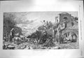 Original Old Antique Print 1870 Rain Cloud Palestine Camels Sheep Co Victorian