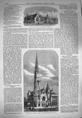 Old Antique Print 1870 Memorial Church Lecture-Room Hackney Hilda School 19th