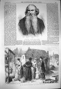 Old Antique Print 1870 Pyne Landscape Painter War Moselle Saar Peasants 19th
