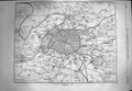 Original Old Antique Print 1870 War Map Fortifications Paris France Vincennes