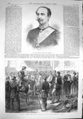 Old Antique Print 1870 Lieutenant-Colonel Pemberton Prussian Army Sedan 19th