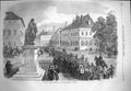Original Old Antique Print 1870 War French Prisoners Place Turenne Sedan Siers
