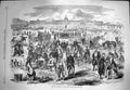 Original Old Antique Print 1870 War Defence Paris Camp Champ De Mars France
