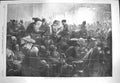 Original Old Antique Print 1870 War Waiting Scene Le Mans Train Tours Victorian