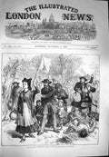 Original Old Antique Print 1870 Siege Metz Inhabitants Leaving City Surrender