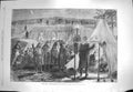 Original Old Antique Print 1870 Paris National Guards Ramparts Night Siers 19th