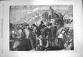 Old Antique Print 1870 French Refugees Lyons Dijon Baggage Geneva Railway 19th