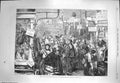 Original Old Antique Print 1870 Paris Horseflesh Market Halles Centrales France