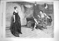 Original Old Antique Print 1870 Scene Taming Shrew Theatre Actors Orchardson