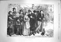 Original Old Antique Print 1870 Street Scene Eclipse Sun Policeman Horses Coach