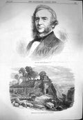 Original Old Antique Print 1870 Patrick Macdowell Fortifications Luxemburg 19th