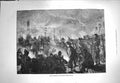 Original Old Antique Print 1871 French Prisoners Orleans Railway Station War