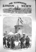 Original Old Antique Print 1871 Hoisting German Flag Mont Valerien War Siers