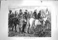 Original Old Antique Print 1871 Squadron Cavalry General Chanzy Army Siers 19th