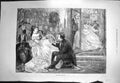 Original Old Antique Print 1871 Missing Partner Scene Romance 19th