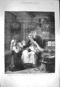 Old Antique Print 1871 Grandmothers Bridal Crown Princess Sweden Norway 19th