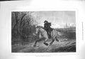 Old Antique Print 1871 Belated Traveller Man Horse Fineart Heywood Hardy 19th