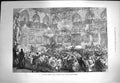 Original Old Antique Print 1871 French Siege Paris Concert Wounded Tuileries