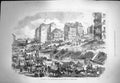 Original Old Antique Print 1871 Ruins Paris Porte Maillot Avenue Grande Armee