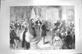 Original Old Antique Print 1871 Scene Queen Opening St. Thomas'S Hospital 19th