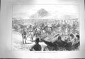 Original Old Antique Print 1871 HousehBrigade Queen Bushey Park Siers Victorian