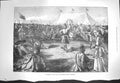 Original Old Antique Print 1871 Amusements Camp London Scottish Volunteers Army