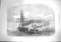 Original Old Antique Print 1871 War Ships Agincourt Pearl Rock Gibraltar Bay