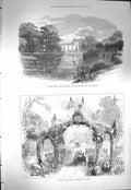 Original Old Antique Print 1871 Wilton House Salisbury Seat Earl Pembroke 19th