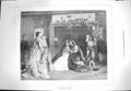 Original Old Antique Print 1871 Good Luck Ladies Card Games Fine Art Baugniet