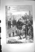 Original Old Antique Print 1871 French Gendarmes Sergents De Ville Meudon Siers