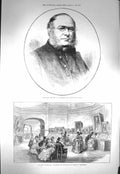 Old Antique Print 1871 Rev. Mansel Dean Paul'S Scott Centenary Edinburgh 19th