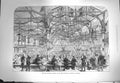 Original Old Antique Print 1871 Scott Corn Exchange Grassmarket Edinburgh 19th