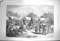 Original Old Antique Print 1871 Pony Fair New Forest Horses Camp 19th