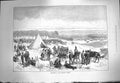 Original Old Antique Print 1871 Encampment Portsmouth Garrison Siers War 19th