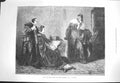 Original Old Antique Print 1871 Lady Jane Grey Bishop Gardiner Fine Art 19th