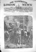 Original Old Antique Print 1871 London School Board Capture Children Victorian