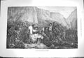 Original Old Antique Print 1871 Brigands Captives Siers Mountains Weapons Art