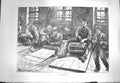 Original Old Antique Print 1871 Blind Basket Makers Industry 19th