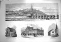 Old Antique Print 1871 Ruins St. Cloud Southport Nicholas Church Andaman 19th