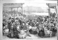 Old Antique Print 1871 Beach Season Scarborough Holiday Resort Fine Art 19th