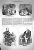 Original Old Antique Print 1871 Blenkiron John Scott Mont Cenis Railway Oulx