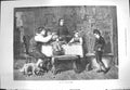 Old Antique Print 1871 Kept In School Boy Family Home Dinner Table Geertz 19th